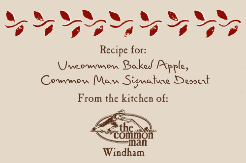 recipe card image common man windham baked apple dessert