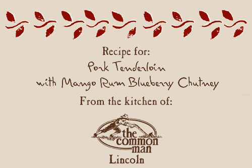 recipe card image pork tenderloin common man lincoln