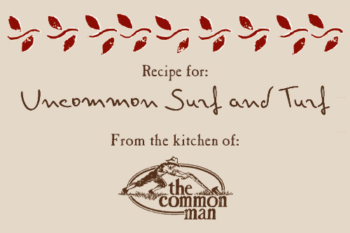 recipe card image common mans surf and turf
