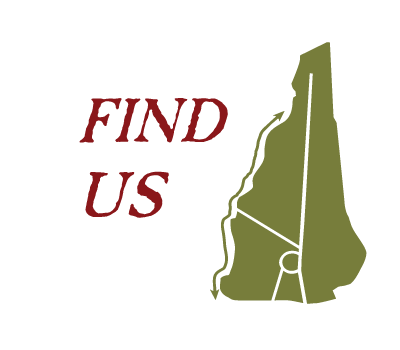 find us graphic text with new hampshire state outline