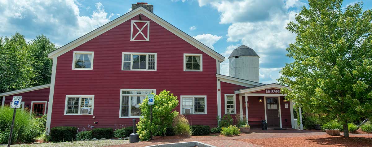 common man windham exterior red barn with silo in background