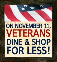 November 11th veterans dine and shop for less graphic image