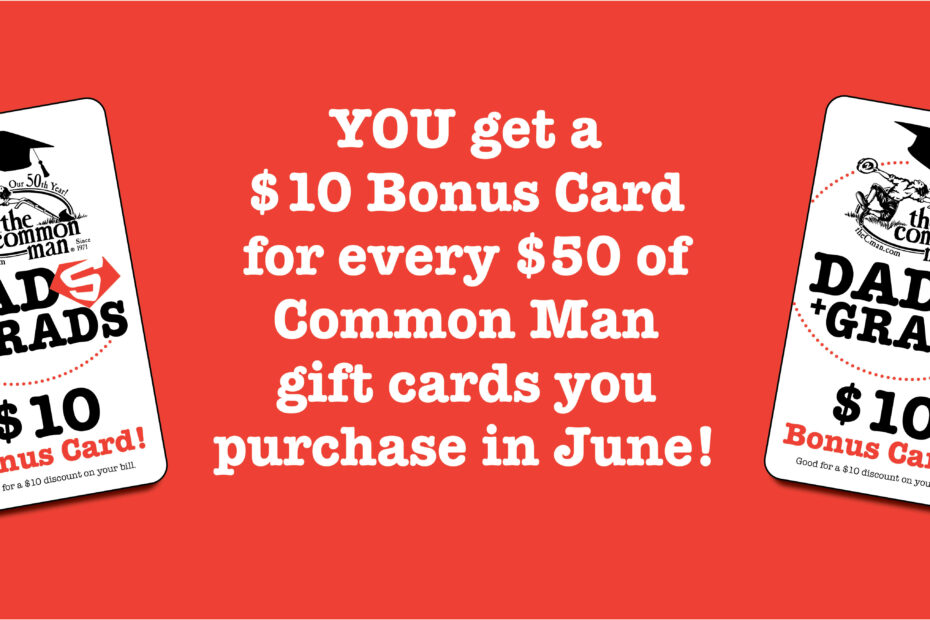 Dads and Grads bonus card offer