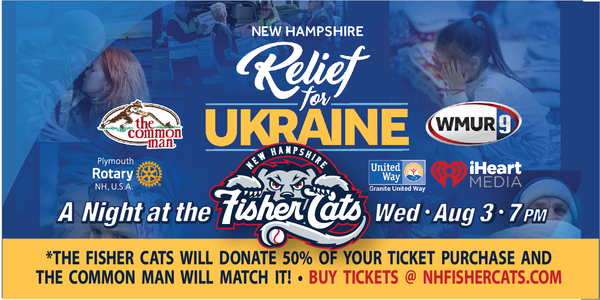 NH Fisher Cats Benefit Night for NH Relief for Ukraine