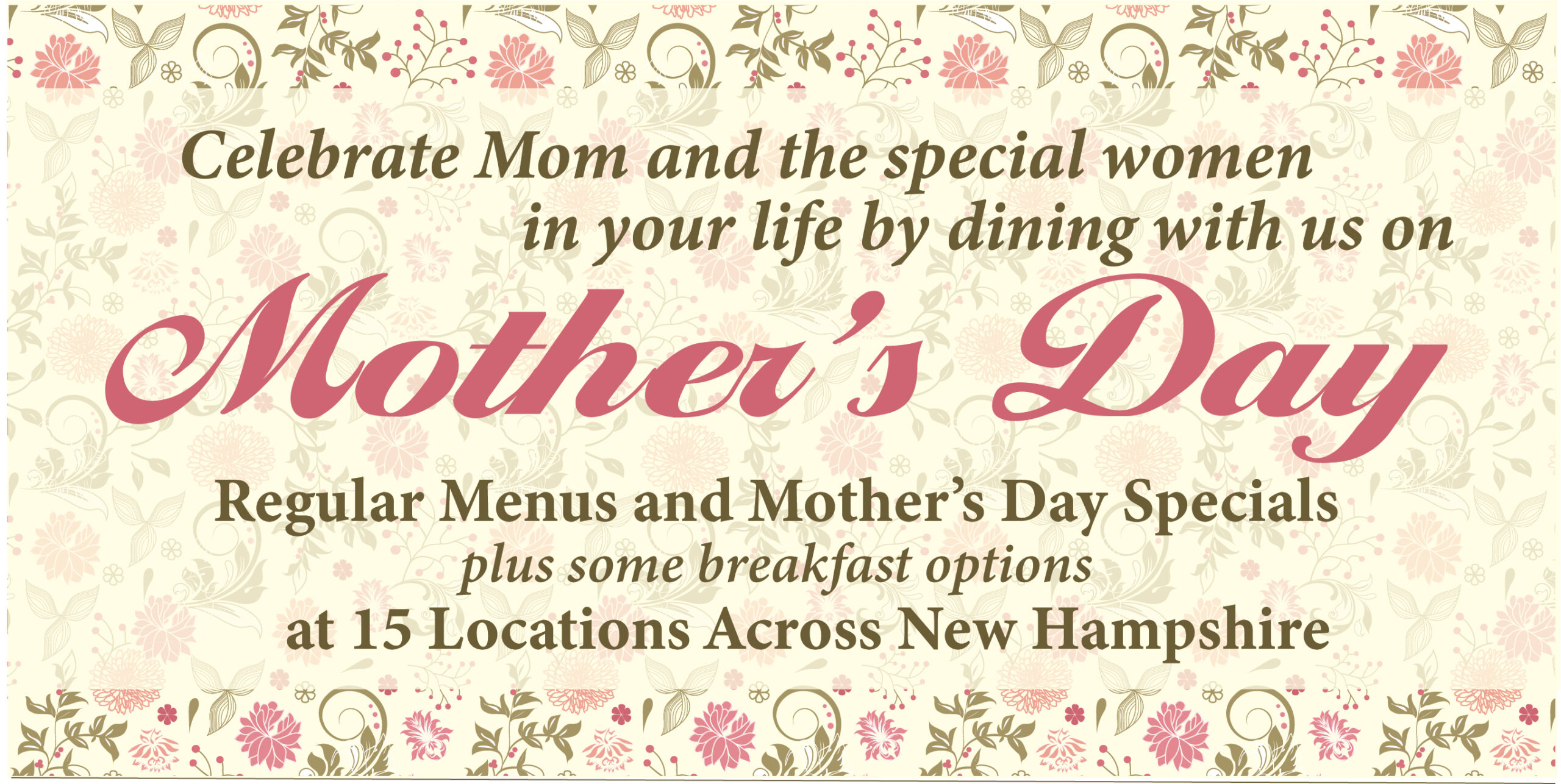 Mother's Day Events and Brunches in NH