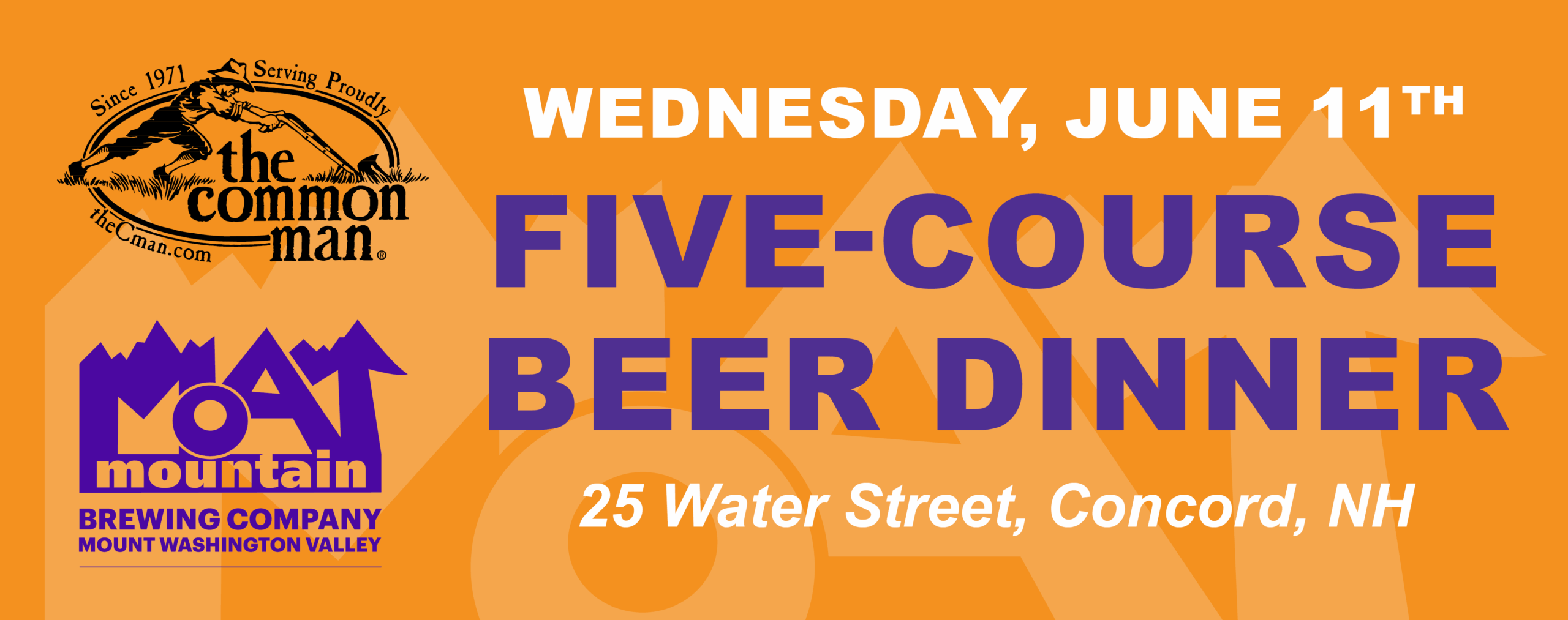 Moat Mountain Beer Dinner at C-MAN Concord