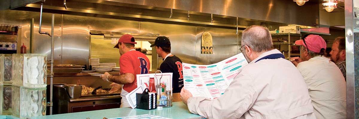 airport diner counter service