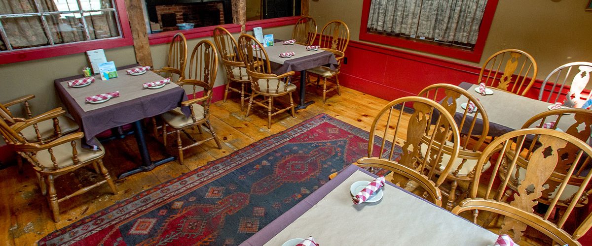 common man merrimack dining tables set up