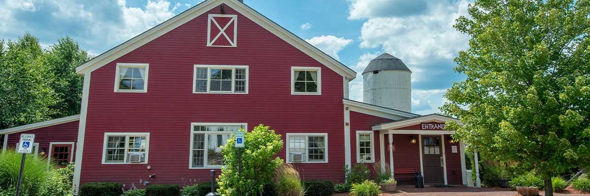 common man windham exterior red barn with silo in background